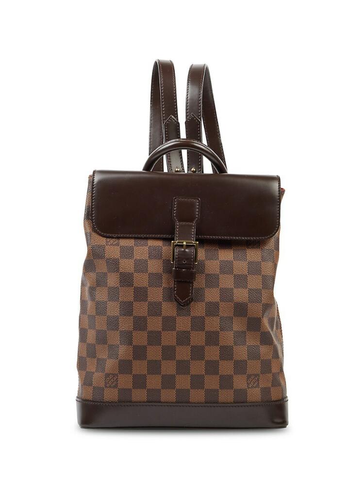 Louis Vuitton Women's Damier Ebene Canvas Backpack - Brown Cover