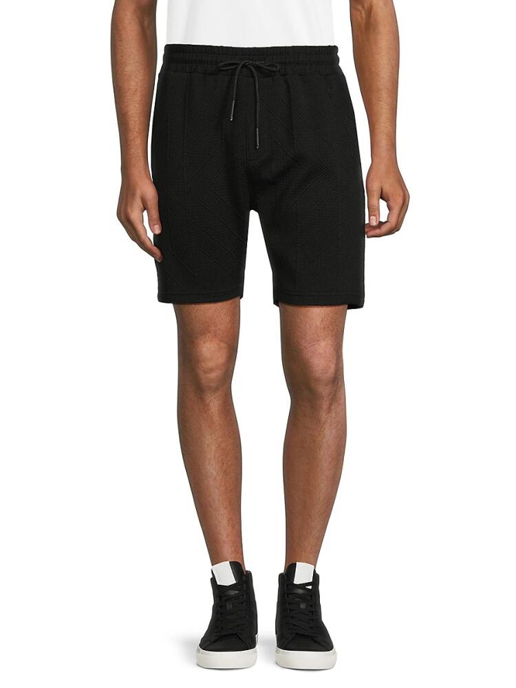 American Stitch Men's Solid Drawstring Shorts - Black Cover