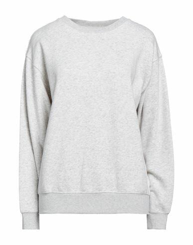 Ag Jeans Woman Sweatshirt Light grey Cotton, Polyester Cover