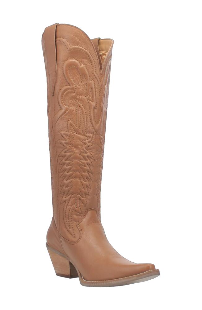 Dingo Raisin Kane Knee High Western Boot in Brown Cover