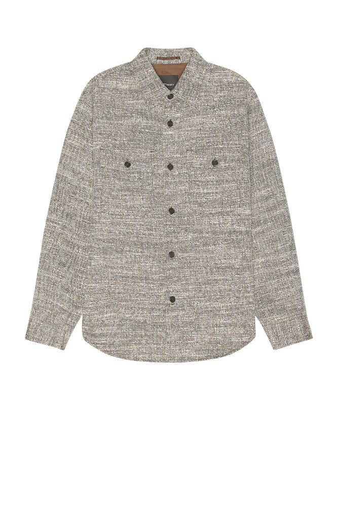 Theory Garvin Tweed Jacket in Brown Cover