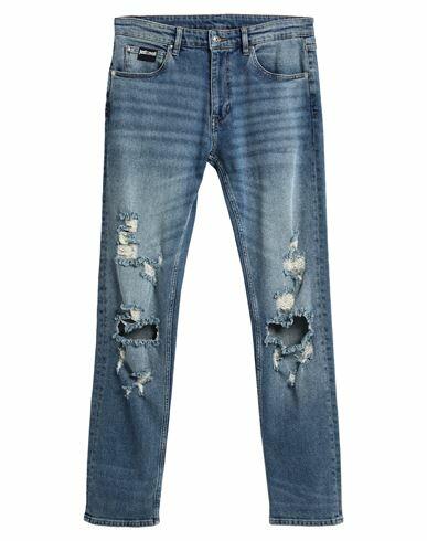 Just Cavalli Man Jeans Blue Cotton, Elastane Cover