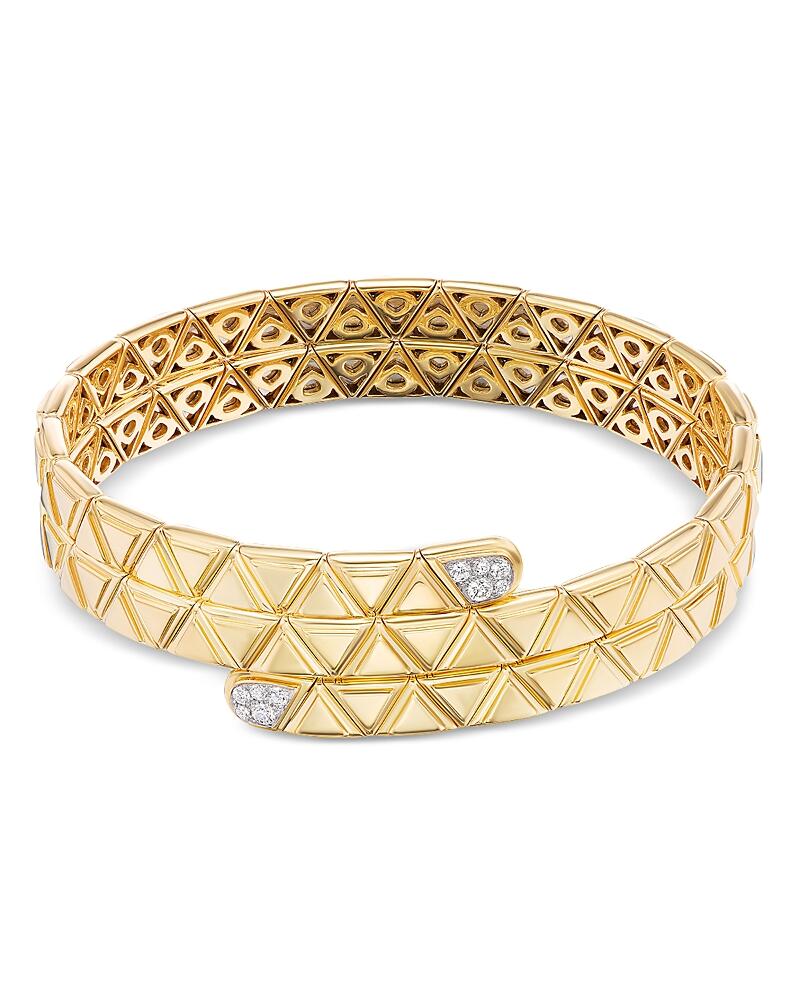 Marina B 18K Yellow Gold Triangolini Diamond Coil Bracelet Cover