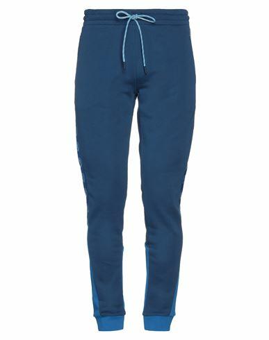 Bikkembergs Man Pants Pastel blue Cotton, Polyester, Elastane Cover