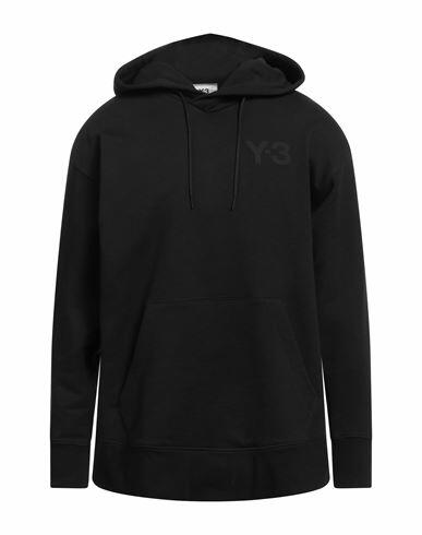 Y-3 Man Sweatshirt Black Cotton, Elastane Cover