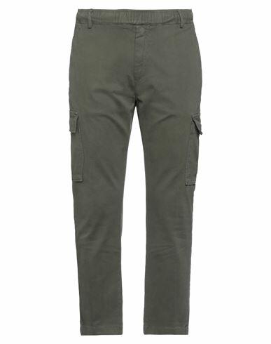 Pmds Premium Mood Denim Superior Man Pants Military green Cotton, Elastane Cover