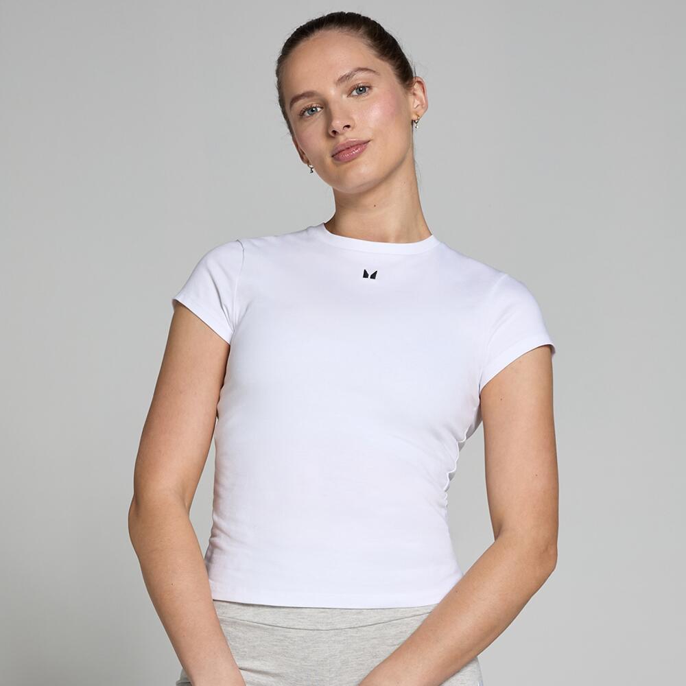 MP Women's Basic Body Fit Short Sleeve T-Shirt - White Cover