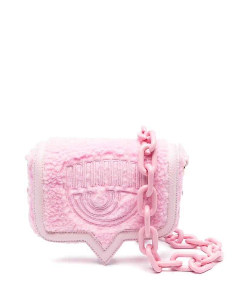 Chiara Ferragni Eyelike logo-embossed shoulder bag - Pink Cover