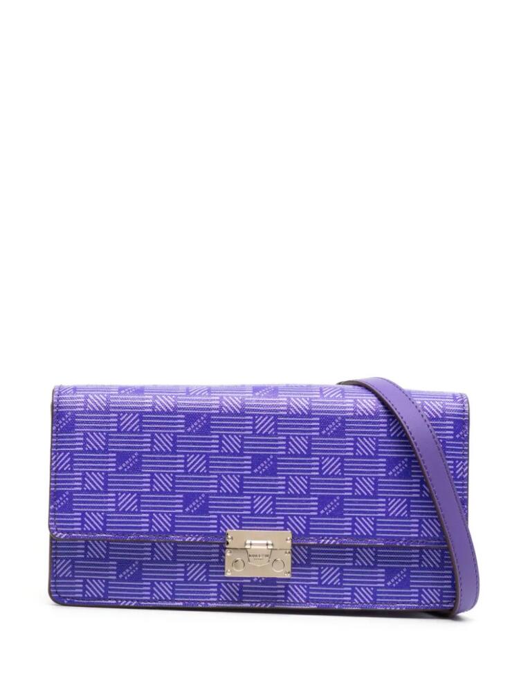 Moreau Gigi monogram-pattern leather shoulder bag - Purple Cover