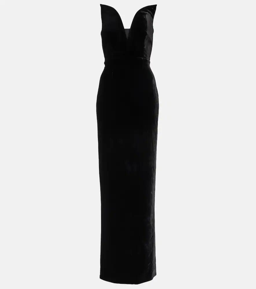 Roland Mouret Strapless velvet gown Cover