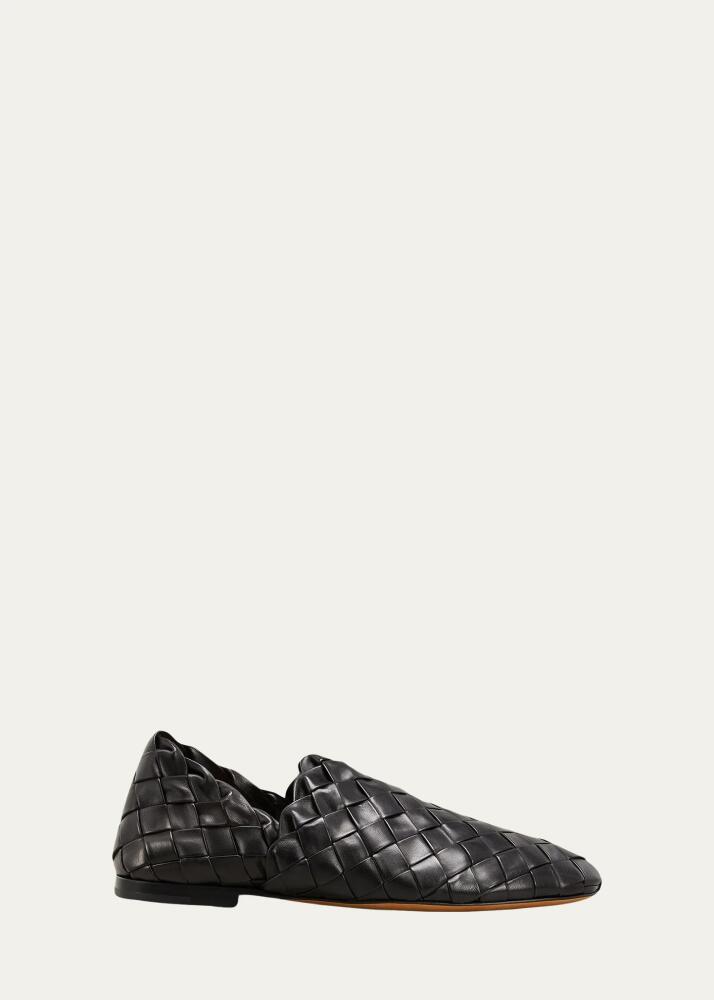 Bottega Veneta Men's Woven Leather Slippers Cover