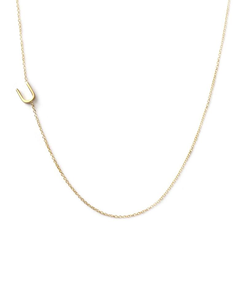 Maya Brenner Designs 14k Yellow Gold Mini Letter Necklace Cover