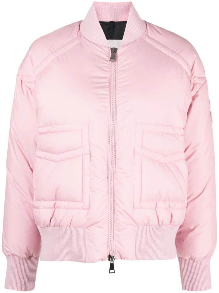 Moncler Jucar padded down bomber jacket - Pink Cover