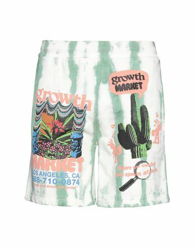 Market Growth Market Tie-dye Sweatshorts Man Shorts & Bermuda Shorts Green Cotton Cover