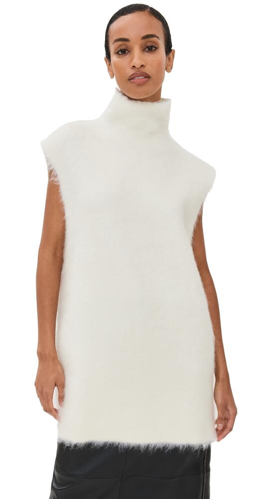 Marni Double Brushed Mohair Turtleneck Lily White Cover