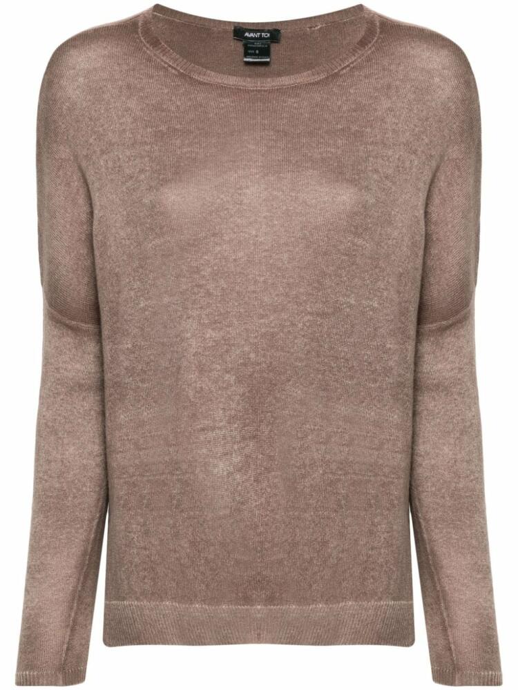 Avant Toi bleached sweater - Brown Cover