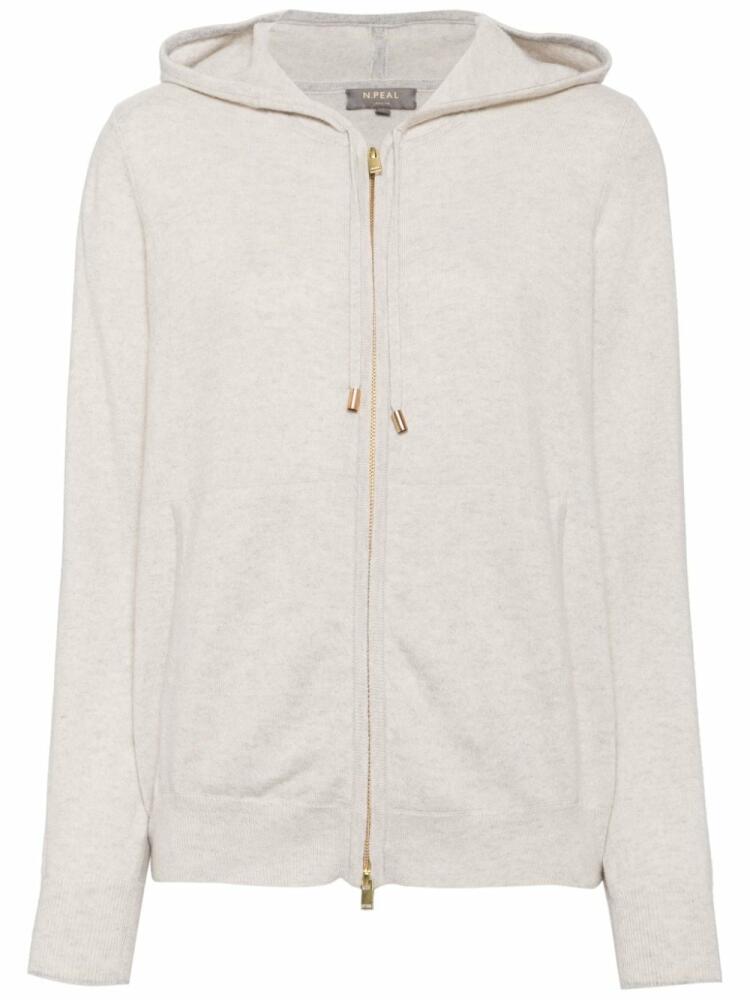 N.Peal Ada cashmere hoodie - Neutrals Cover