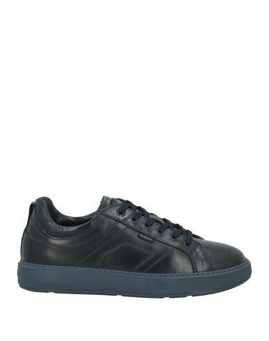 Nero Giardini Man Sneakers Midnight blue Leather Cover