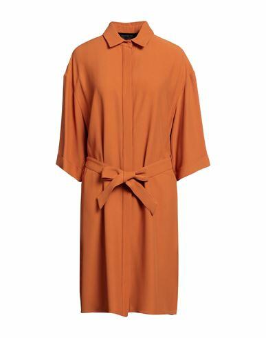 Federica Tosi Woman Mini dress Rust Acetate, Viscose Cover