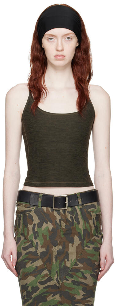 Fax Copy Express Khaki Deep U-Cut Tank Top Cover