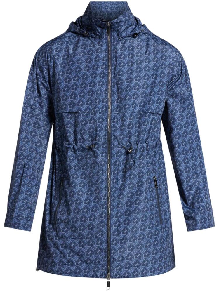 Michael Kors all-over logo-print jacket - Blue Cover