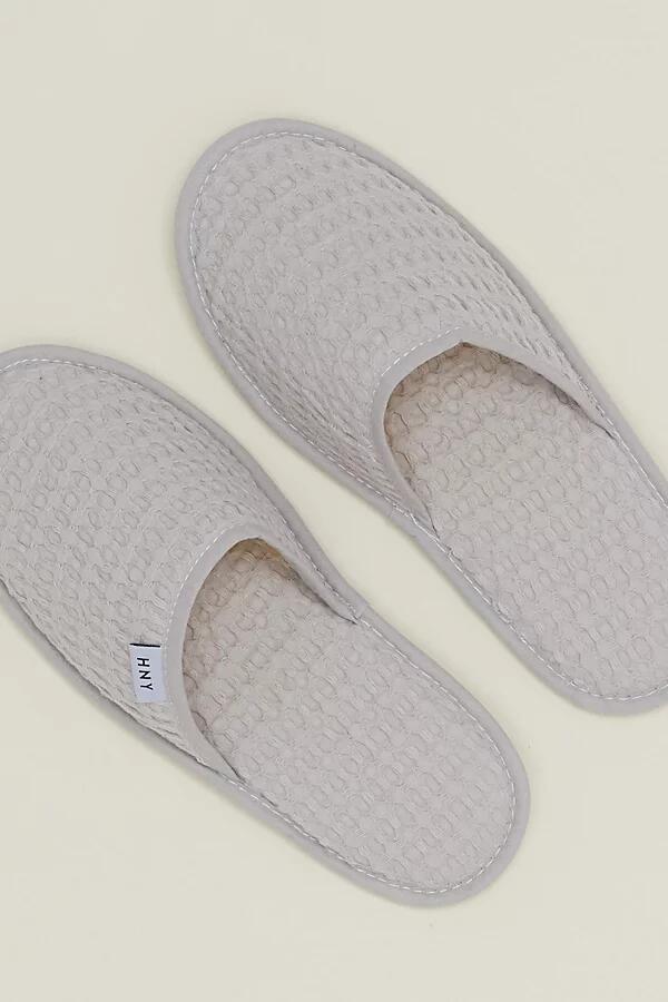 Hawkins New York Simple Waffle Slippers in Light Grey Cover