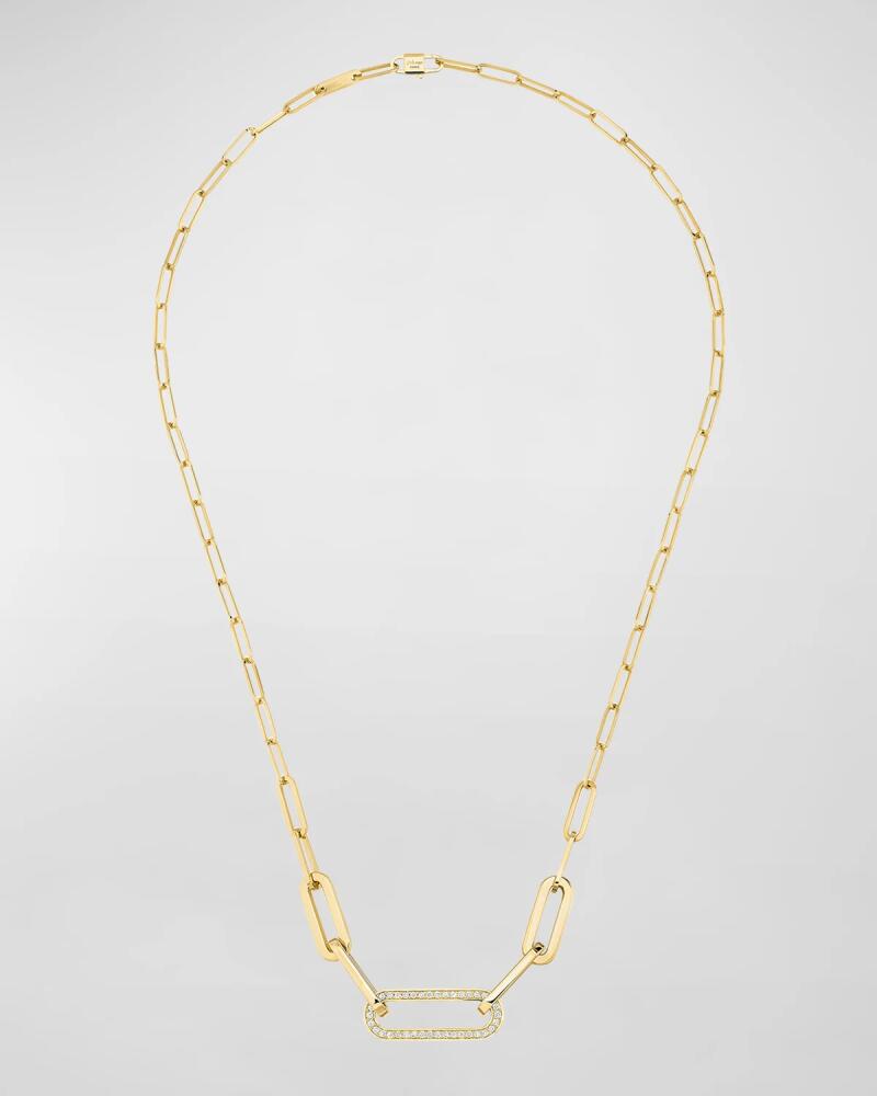 DINH VAN Yellow Gold Maillon Diamond-Link Necklace Cover