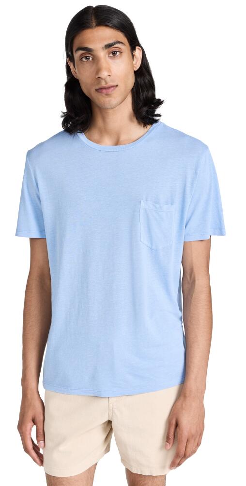 Marine Layer Relaxed Hemp Cotton Tee Bel Air Blue Cover