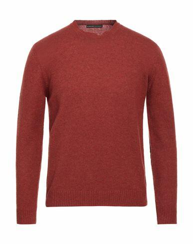 Alessandro Dell'acqua Man Sweater Rust Wool, Nylon Cover