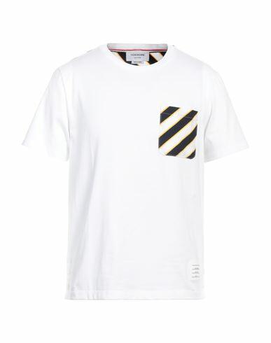 Thom Browne Man T-shirt White Cotton Cover