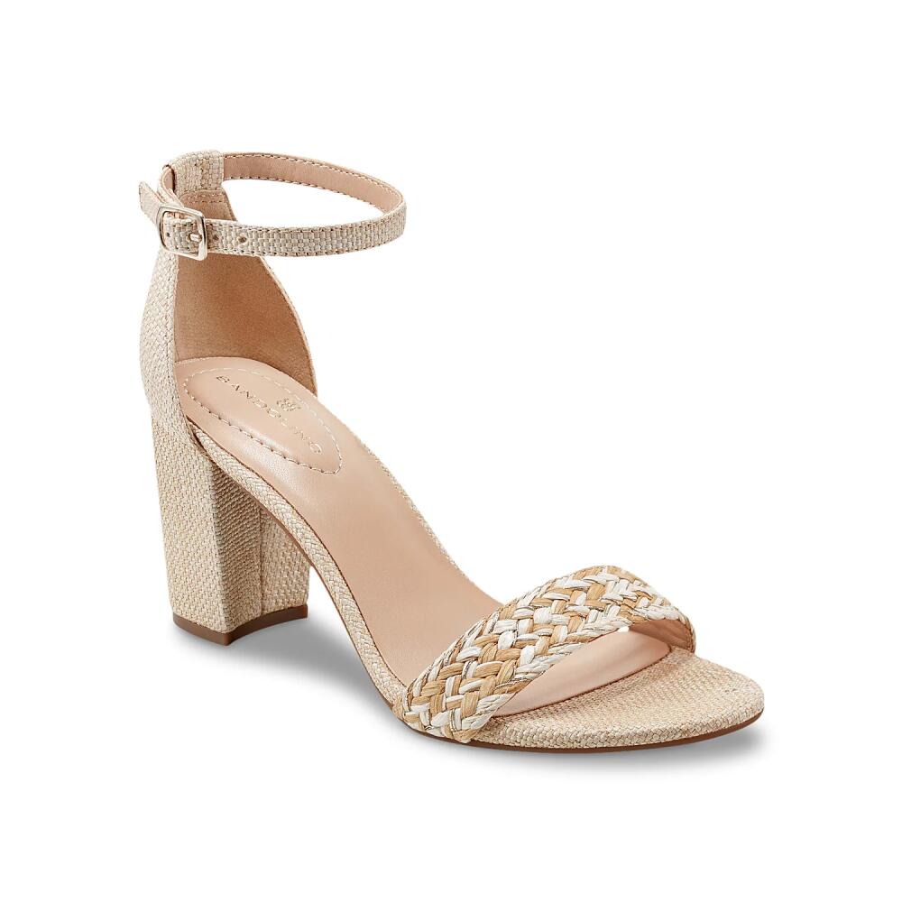 Bandolino Armory Sandal | Women's | Beige Natural/White Woven Cover