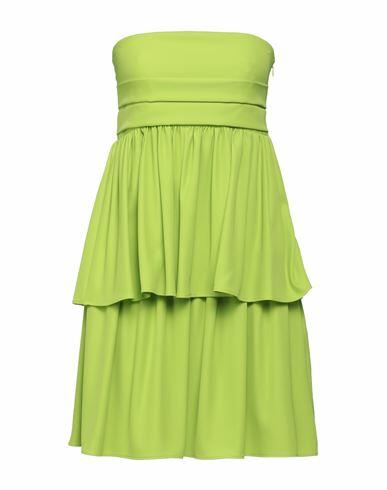 Marc Ellis Woman Mini dress Acid green Polyester, Elastane Cover