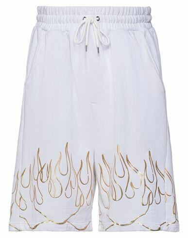 Ihs Man Shorts & Bermuda Shorts White Cotton Cover