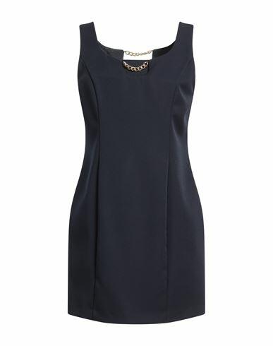 Cristinaeffe Woman Mini dress Navy blue Polyester, Elastane Cover