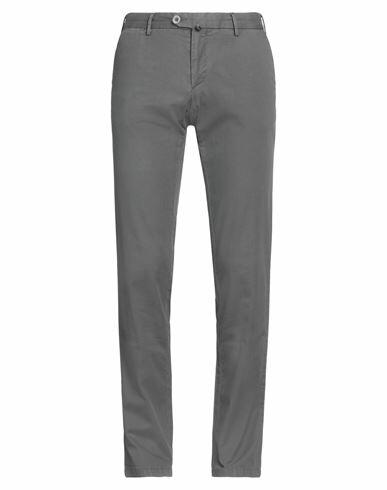 Isaia Man Pants Grey Cotton, Elastane Cover