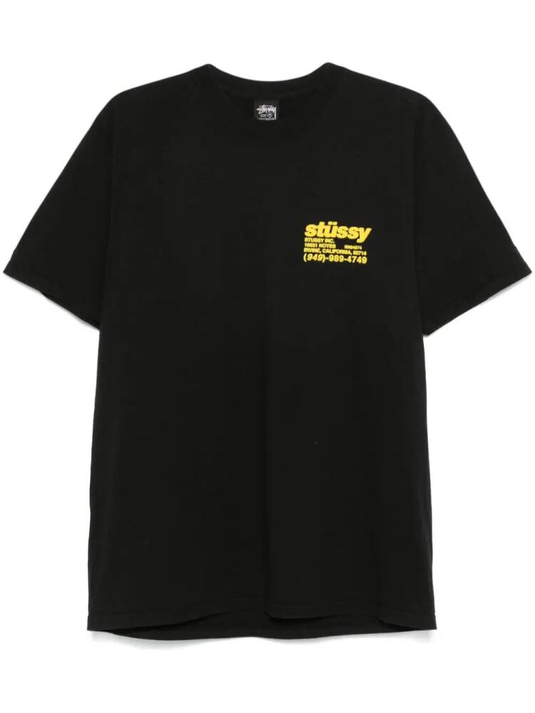 Stüssy logo-appliqué T-shirt - Black Cover