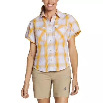 Eddie Bauer Women's Mountain Short-Sleeve Camp Shirt Cover