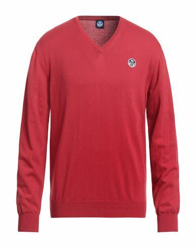 North Sails Man Sweater Red Cotton Cover