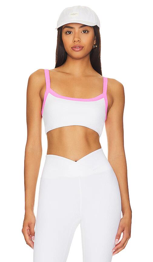 YEAR OF OURS Ribbed Sports Bra in White Cover