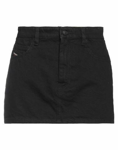 Diesel Woman Mini skirt Black Cotton Cover