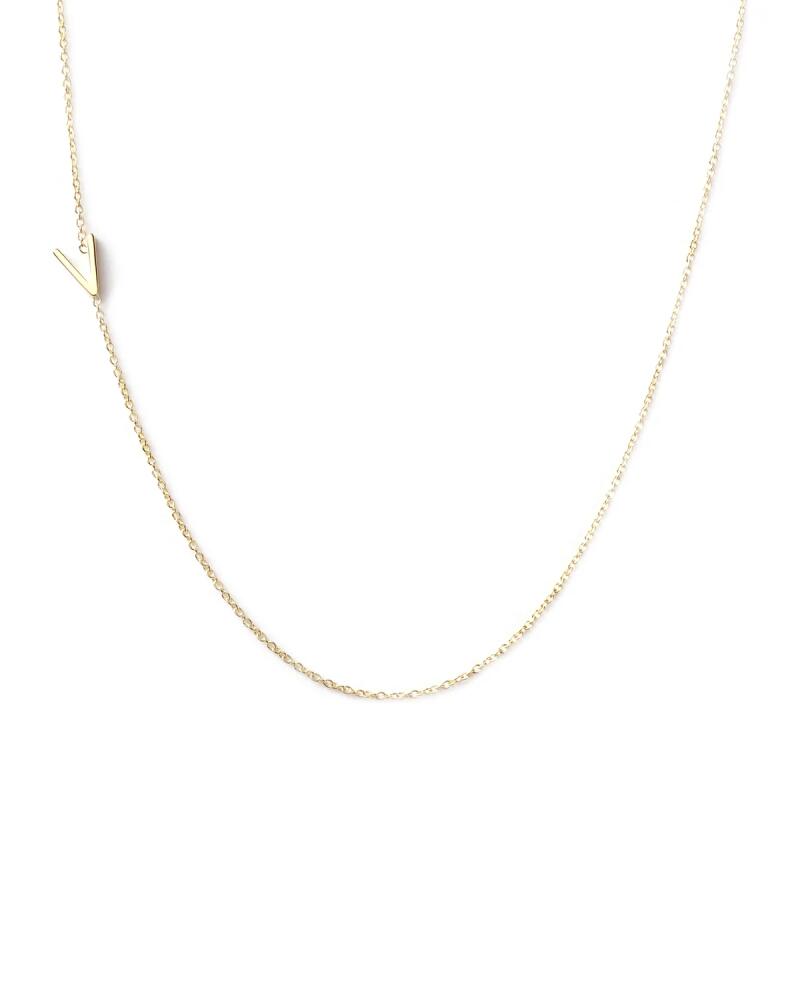 Maya Brenner Designs 14k Yellow Gold Mini Letter Necklace Cover