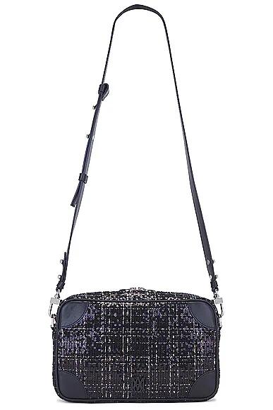 Amiri Sequin Boucle Camera Case Bag in Black Cover