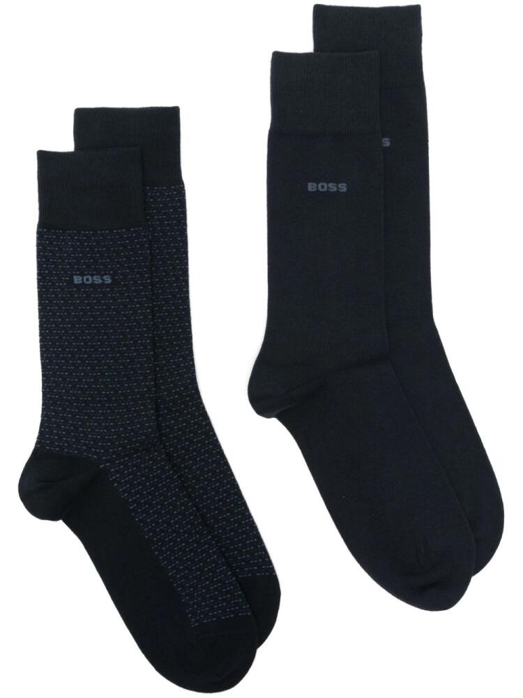 BOSS crew socks (pack of two) - Blue Cover