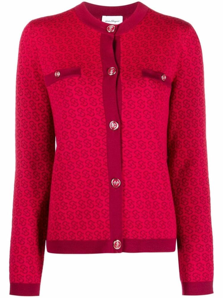 Ferragamo Gancini-motif cardigan - Pink Cover