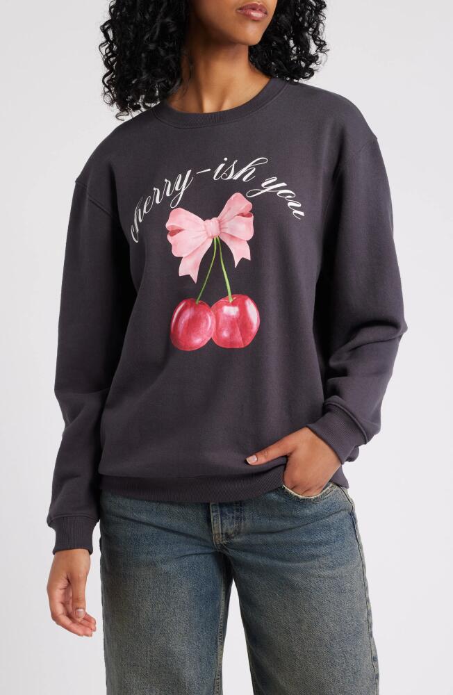 Vinyl Icons Cherry-ish Graphic Sweatshirt in Phantom Cover