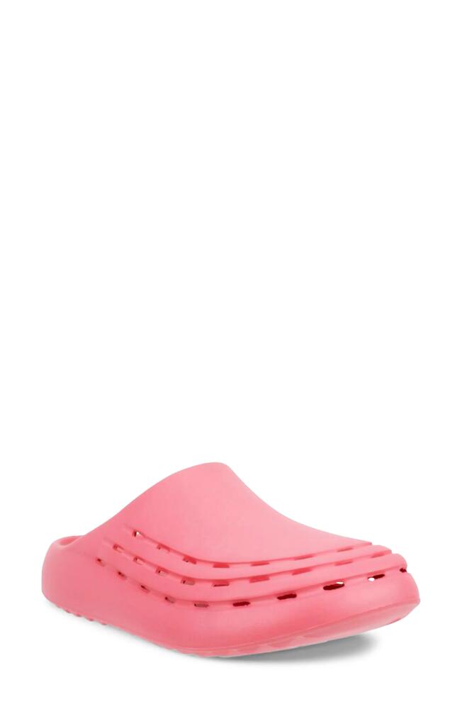 ECCO Cozmo Perforated Mule in Bubblegum Cover