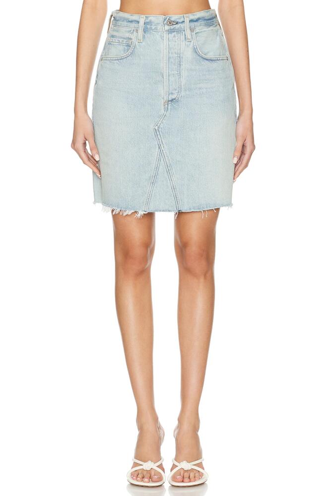 Citizens of Humanity Carolina Destructed Skirt in Blue Cover