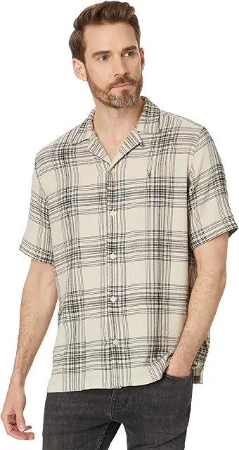 AllSaints Padres Short Sleeve Shirt (White) Men's T Shirt Cover