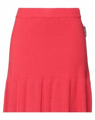 Silvian Heach Woman Mini skirt Red Viscose, Nylon Cover