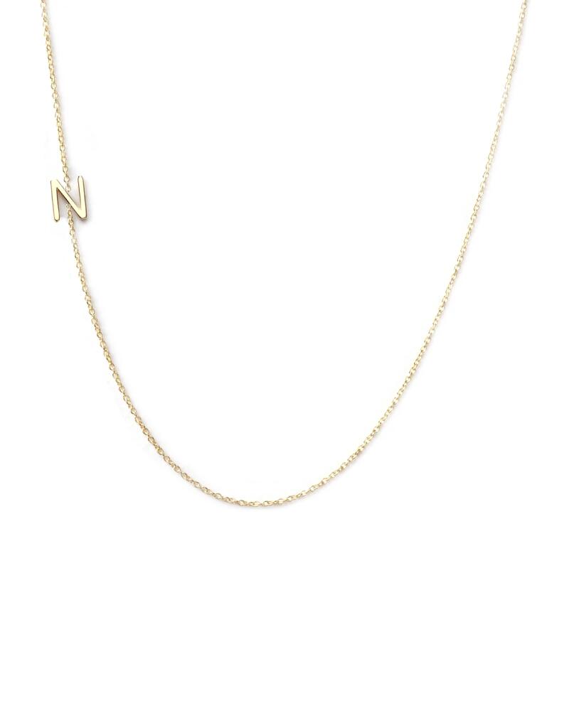 Maya Brenner Designs 14k Yellow Gold Mini Letter Necklace Cover